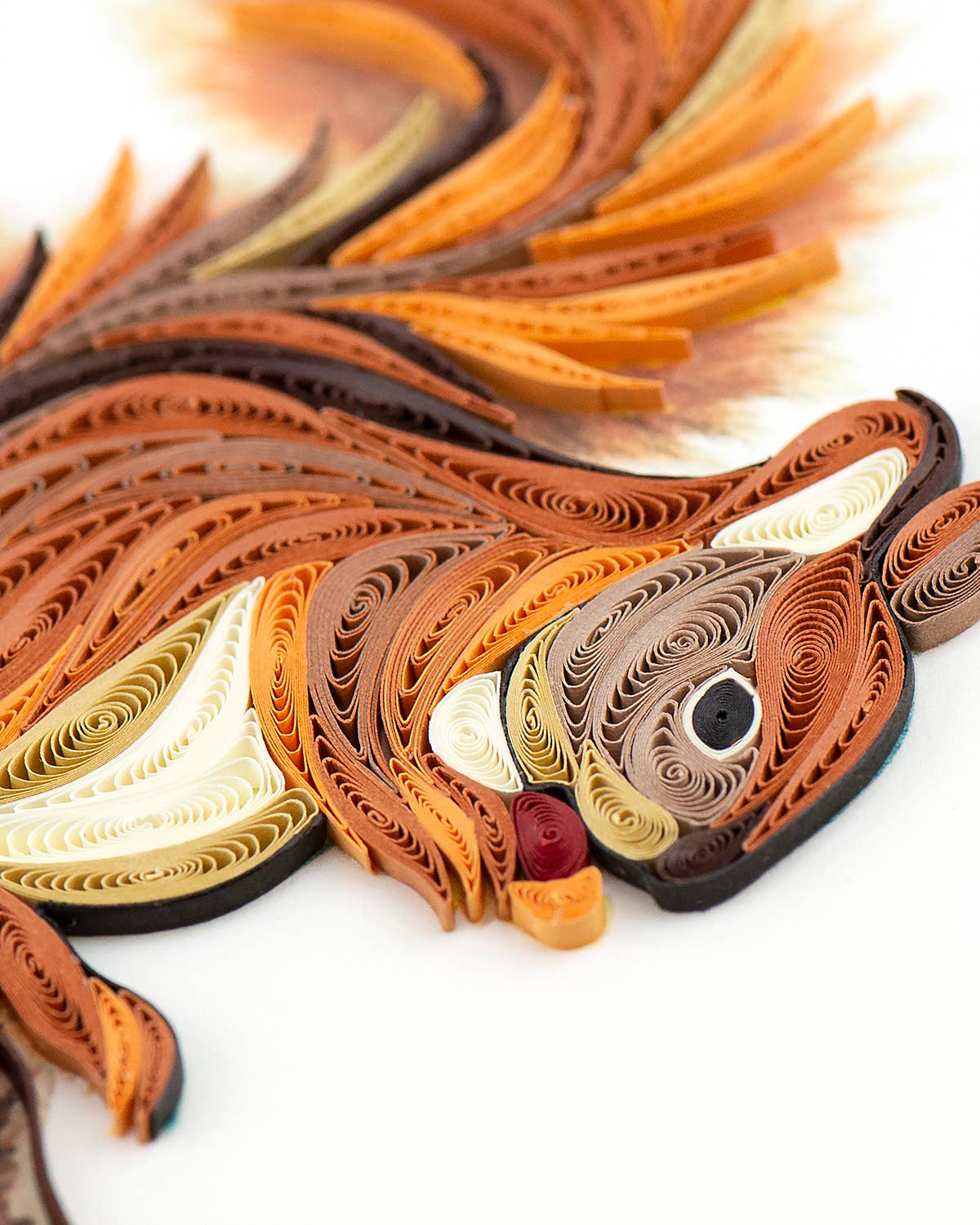 Quilled Greeting Card, "Squirrel"