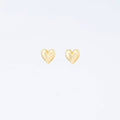 Heart of Gold Post Earrings