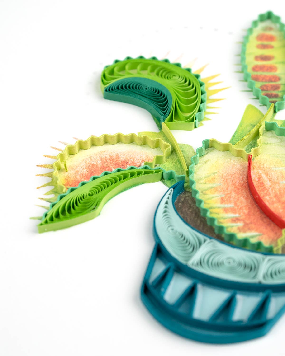 Quilled Greeting Card, "Venus Flytrap"