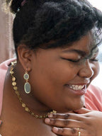Earrings, "Vintage Window Pane"