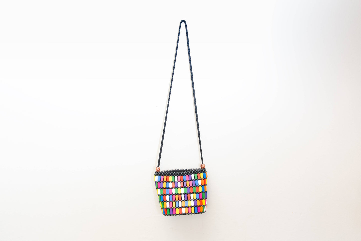 Purse, Wooden Pebble Crossbody