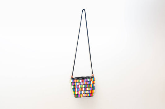 Purse, Wooden Pebble Crossbody