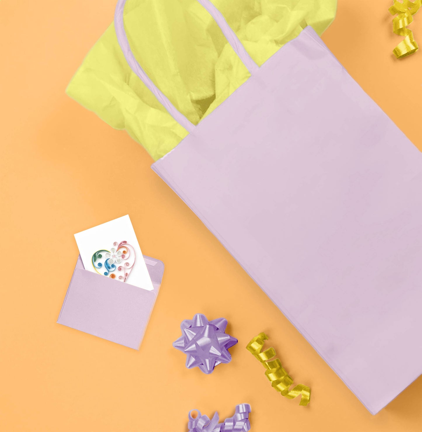 Quilled Gift Enclosure, "Rainbow Heart"