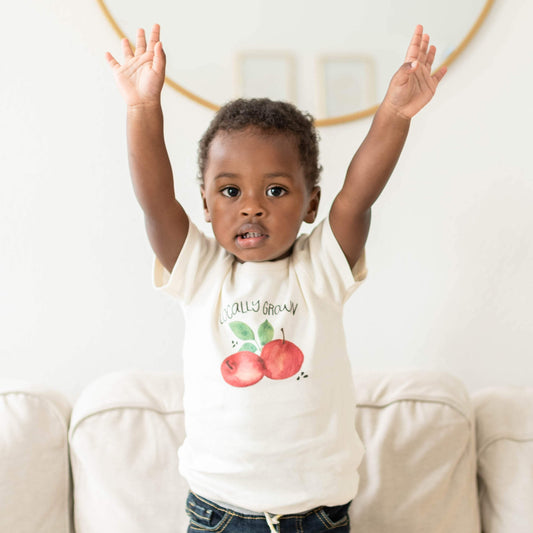Organic Graphic Kid's Tee, "Locally Grown"