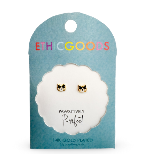 Cat Tiny Stud Kids Earrings
