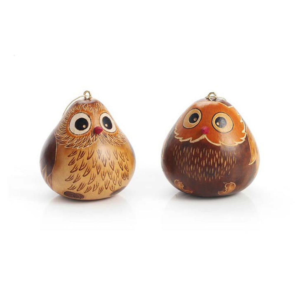 Owl Gourd Ornament