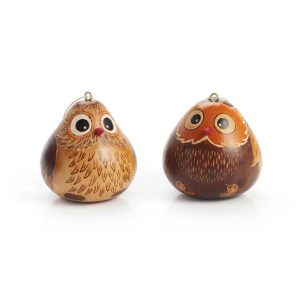 Owl Gourd Ornament