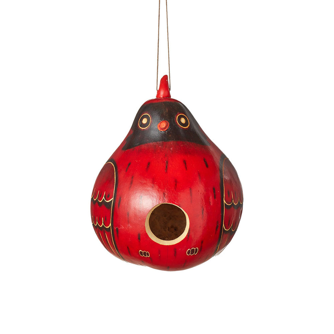 Cardinal Gourd Birdhouse