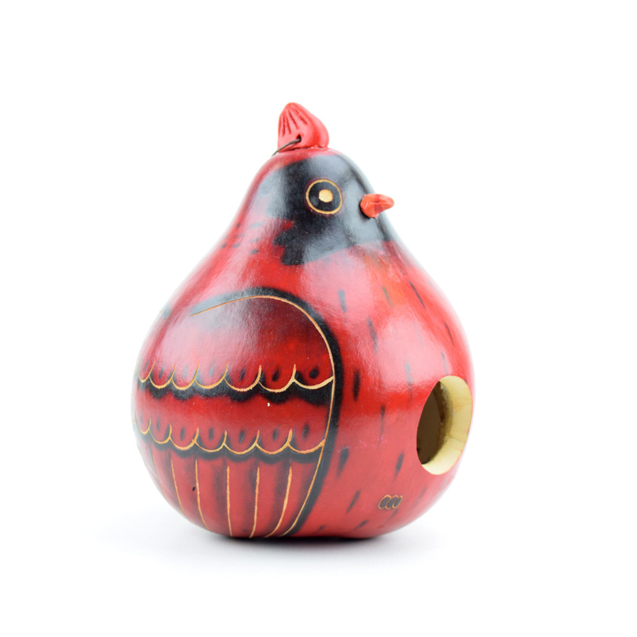 Cardinal Gourd Birdhouse