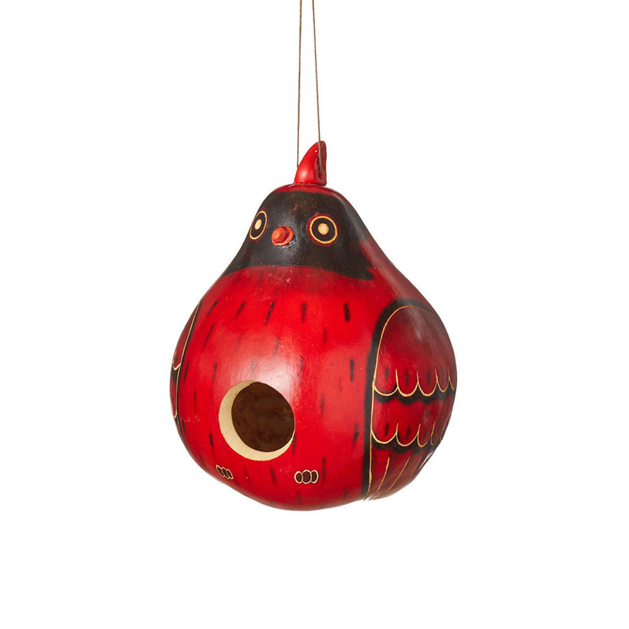 Cardinal Gourd Birdhouse