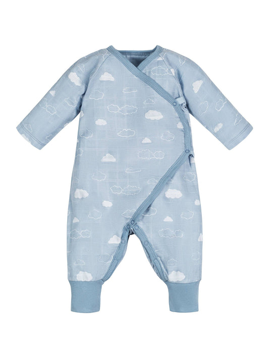 Muslin Side Snap Kimono, " Clouds"