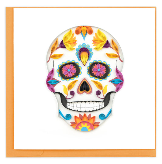 Quilled Greeting Card, “Sugar Skull”