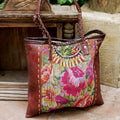 Tote, Huipile and Leather