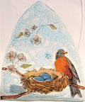 Glass Night Light - Robin