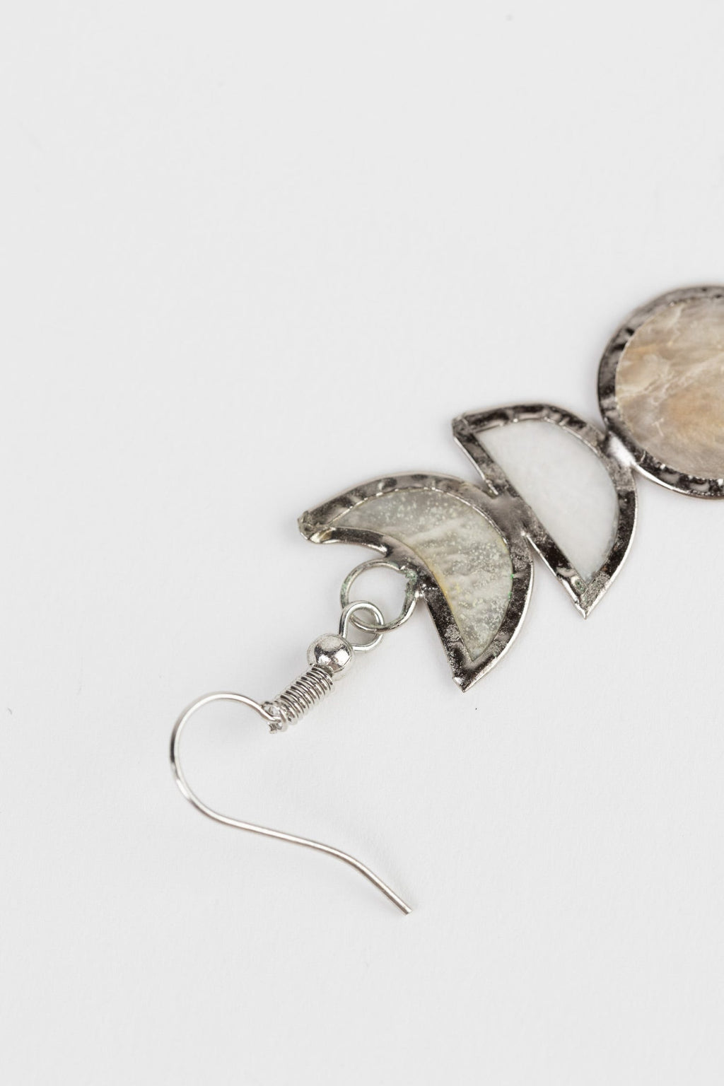 Moon Phases Capiz Shell Earrings