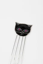 Bookmark cat face M/3 asst capiz/metal