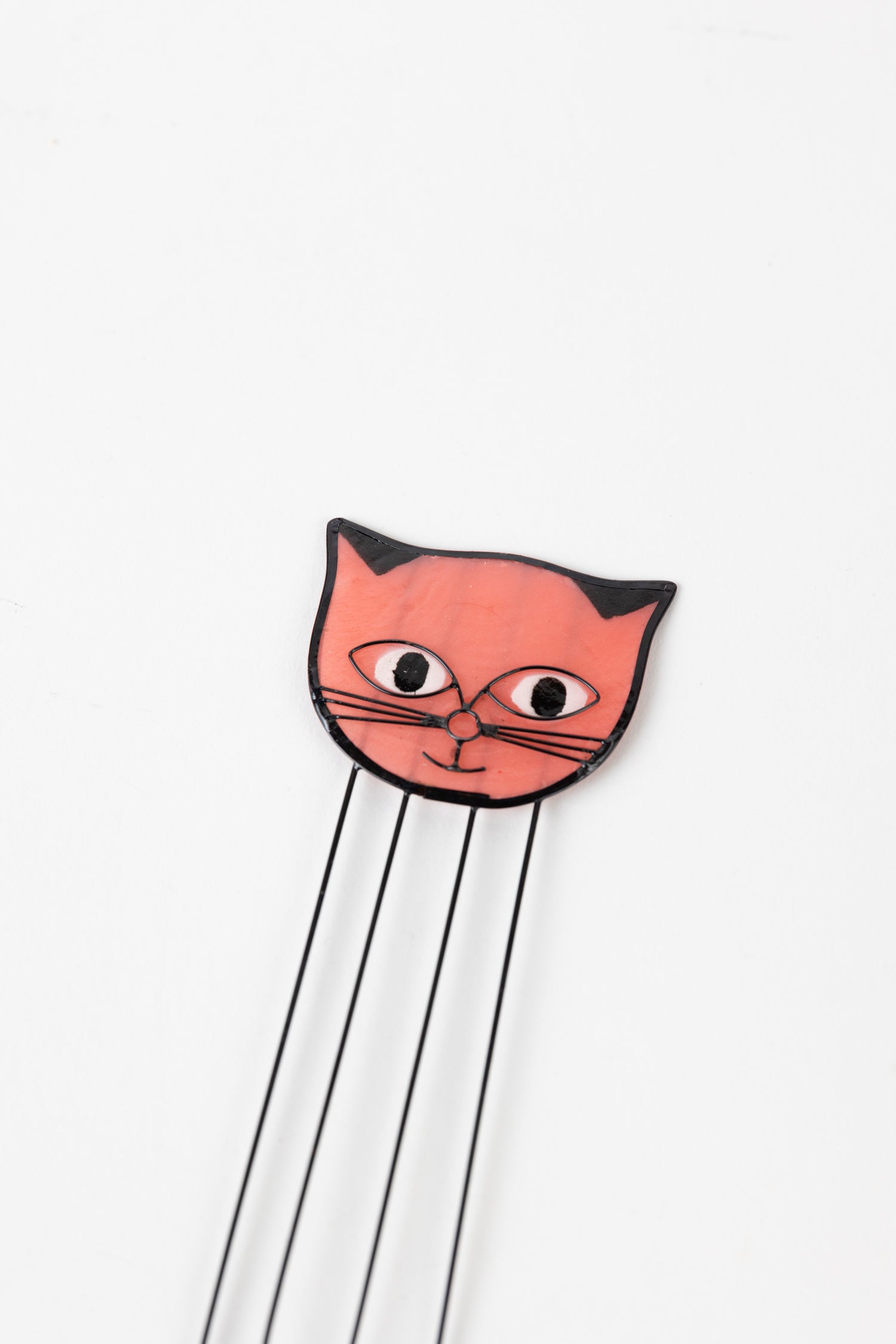 Bookmark cat face M/3 asst capiz/metal