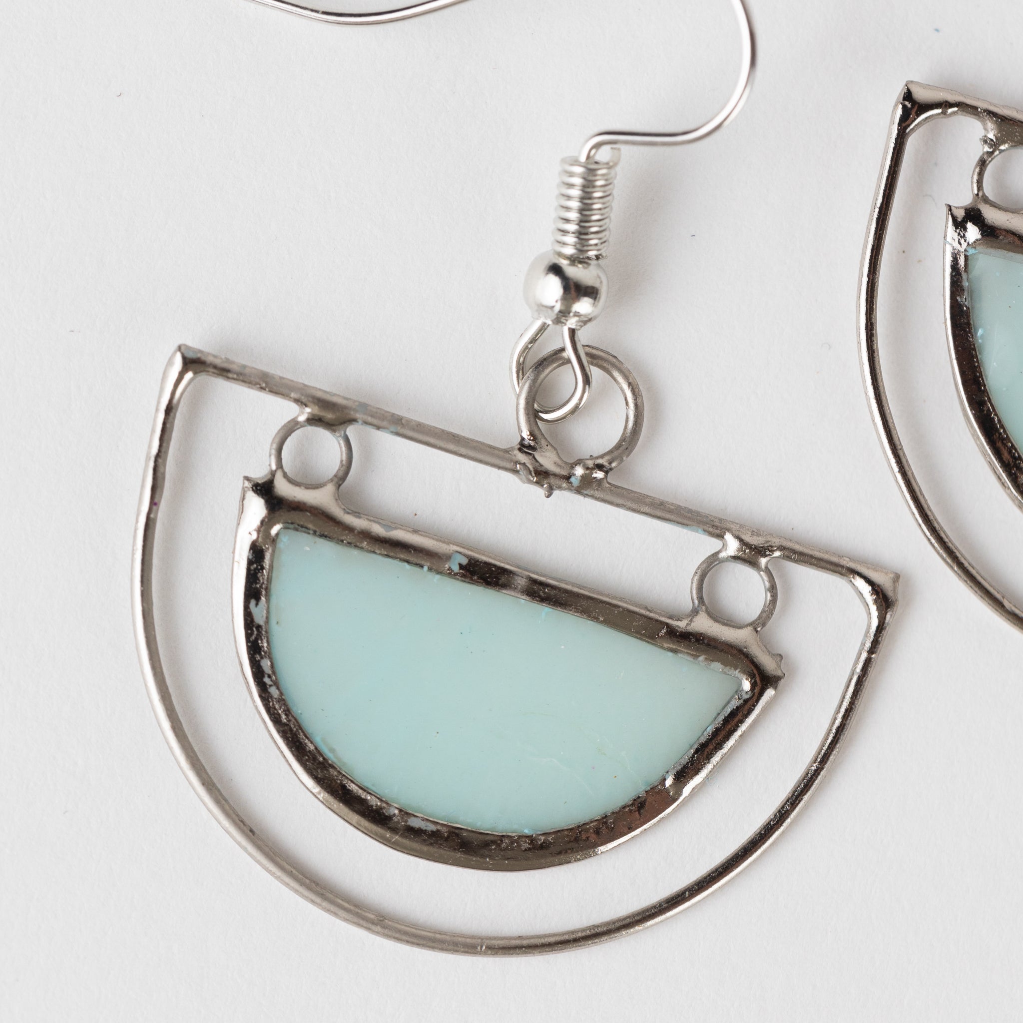 "Half Moon" Capiz Earrings