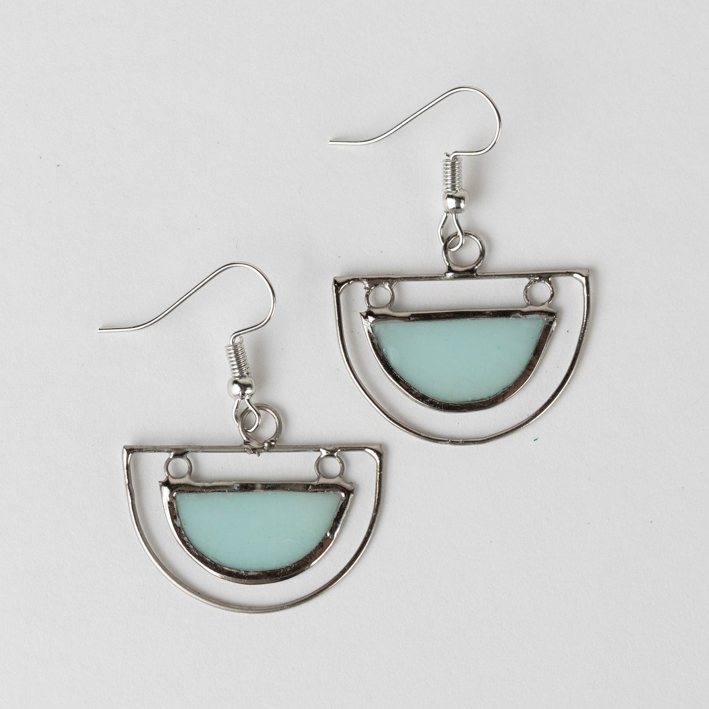 "Half Moon" Capiz Earrings
