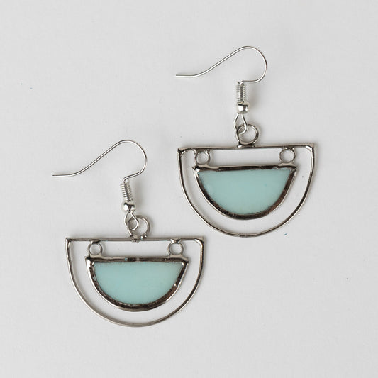 "Half Moon" Capiz Earrings
