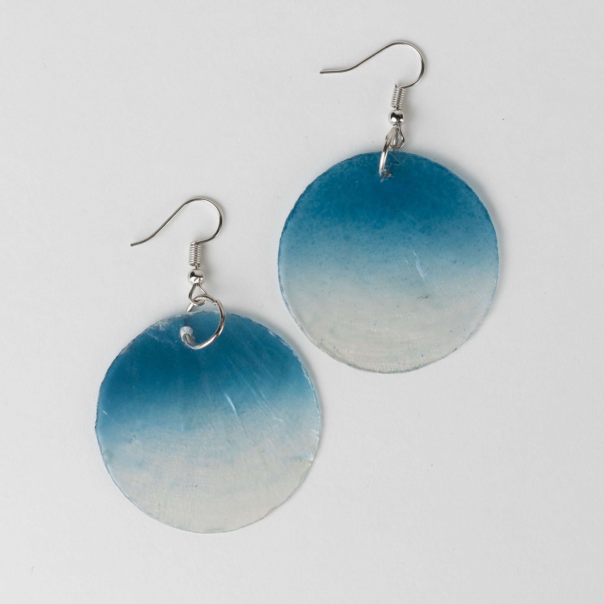 "Calao" Ombre Capiz Drop Earrings