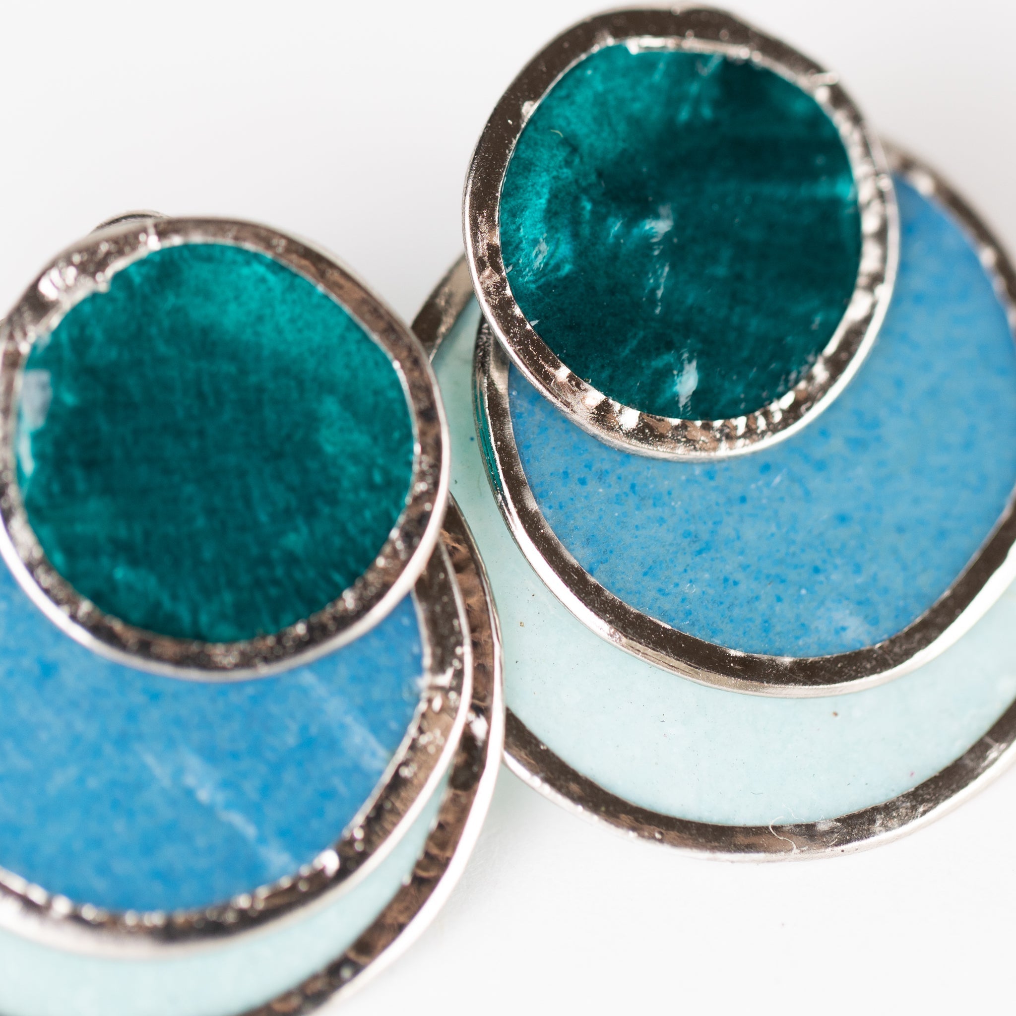 Triple Convertible Capiz Shell Earrings