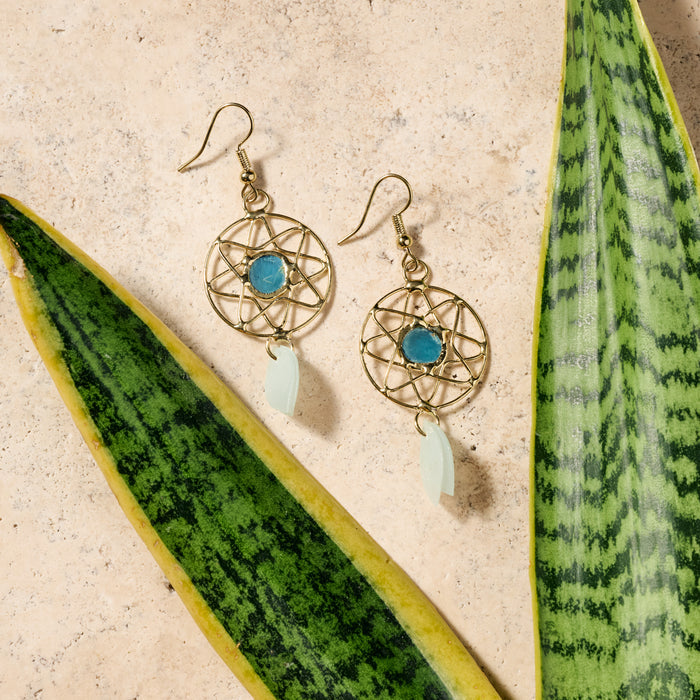 Capiz Shell "Tubig Suncatcher" Earrings