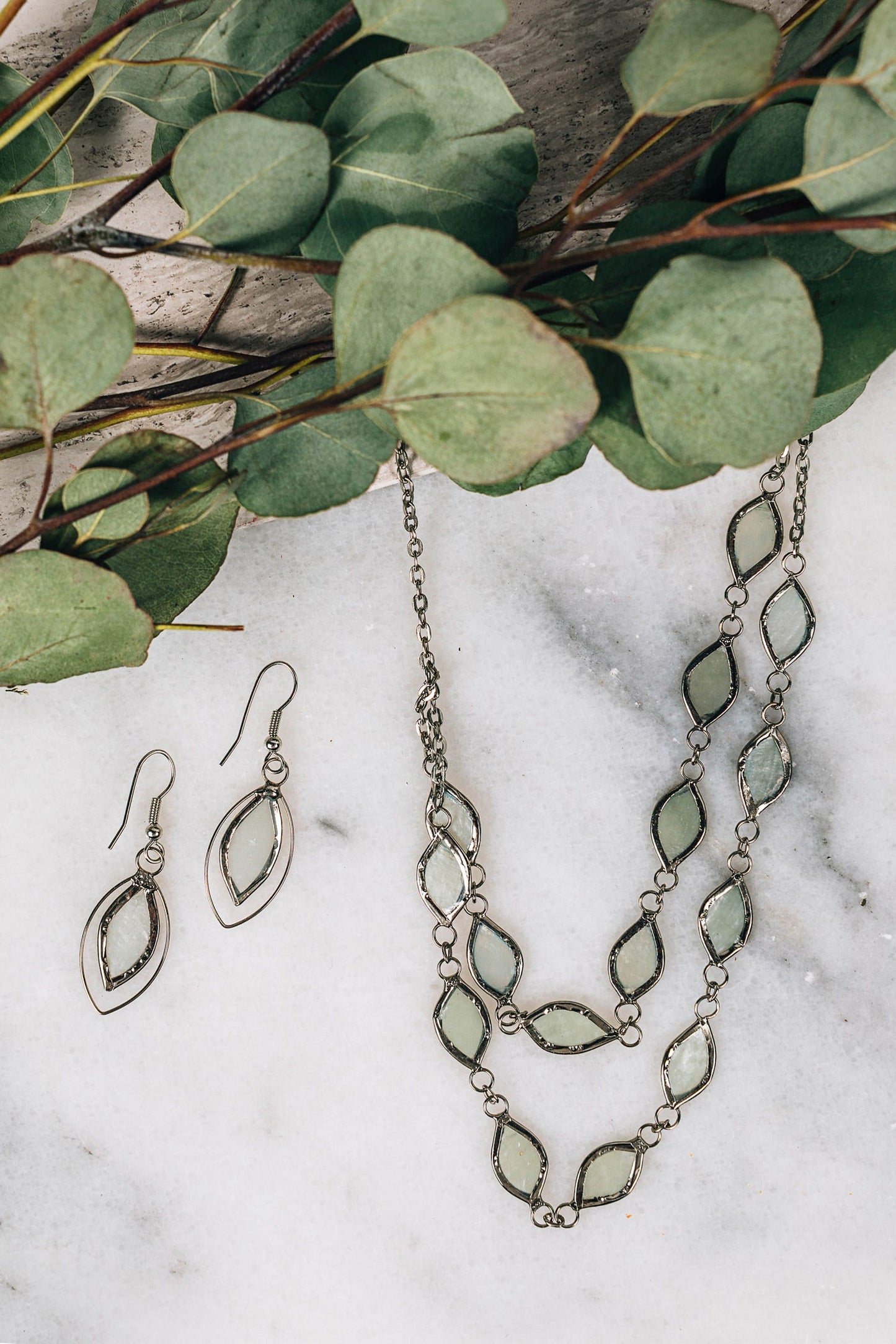 Soft Shimmer Capiz Shell Earrings