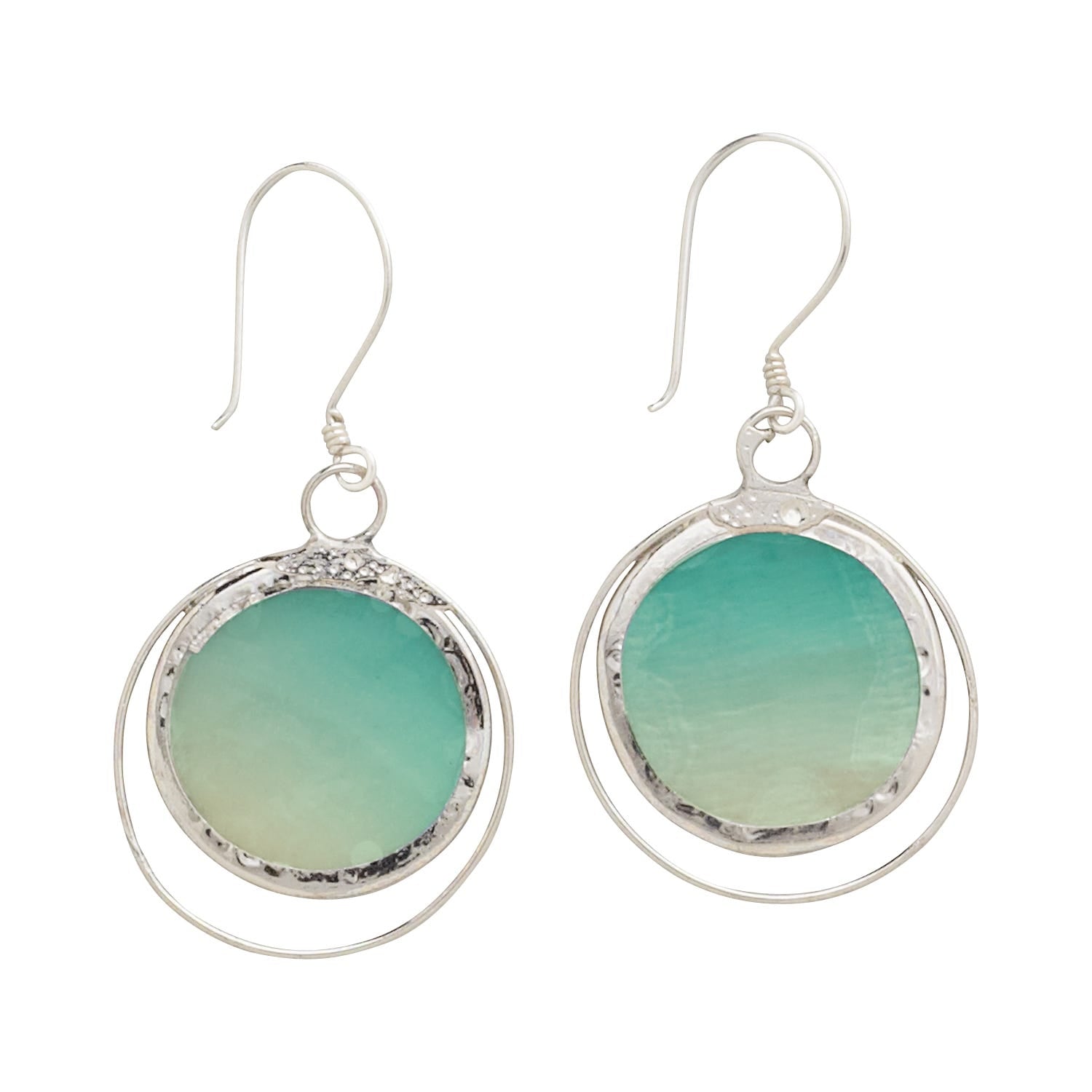 "Sea Horizon" Capiz Shell Earrings