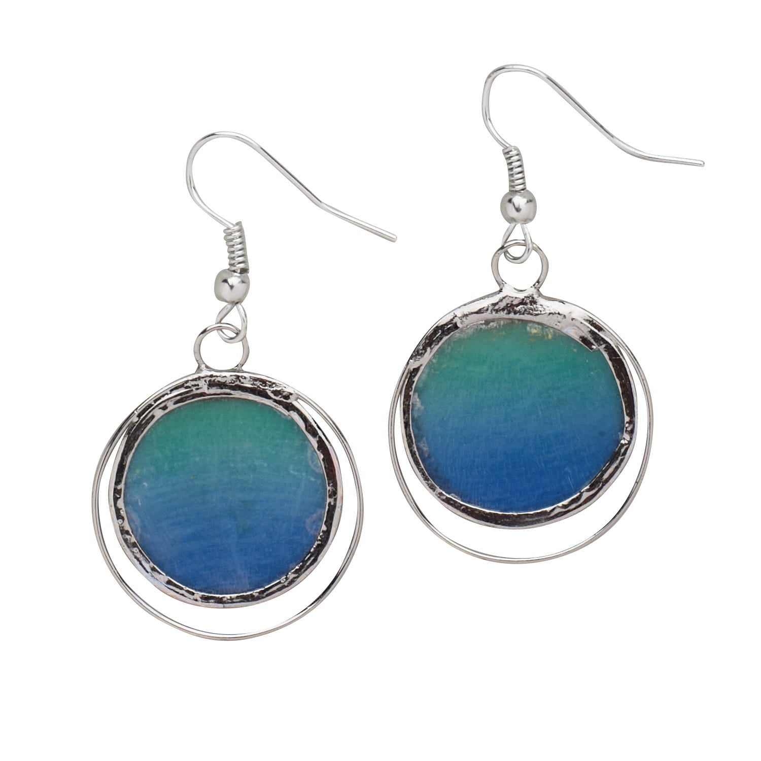 "Oceanic Echos" Capiz Shell Earrings