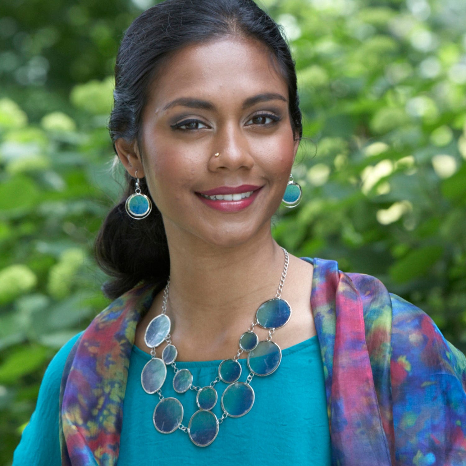 "Oceanic Echos" Capiz Shell Earrings