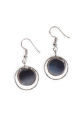Gray Dusk Capiz Shell Earrings
