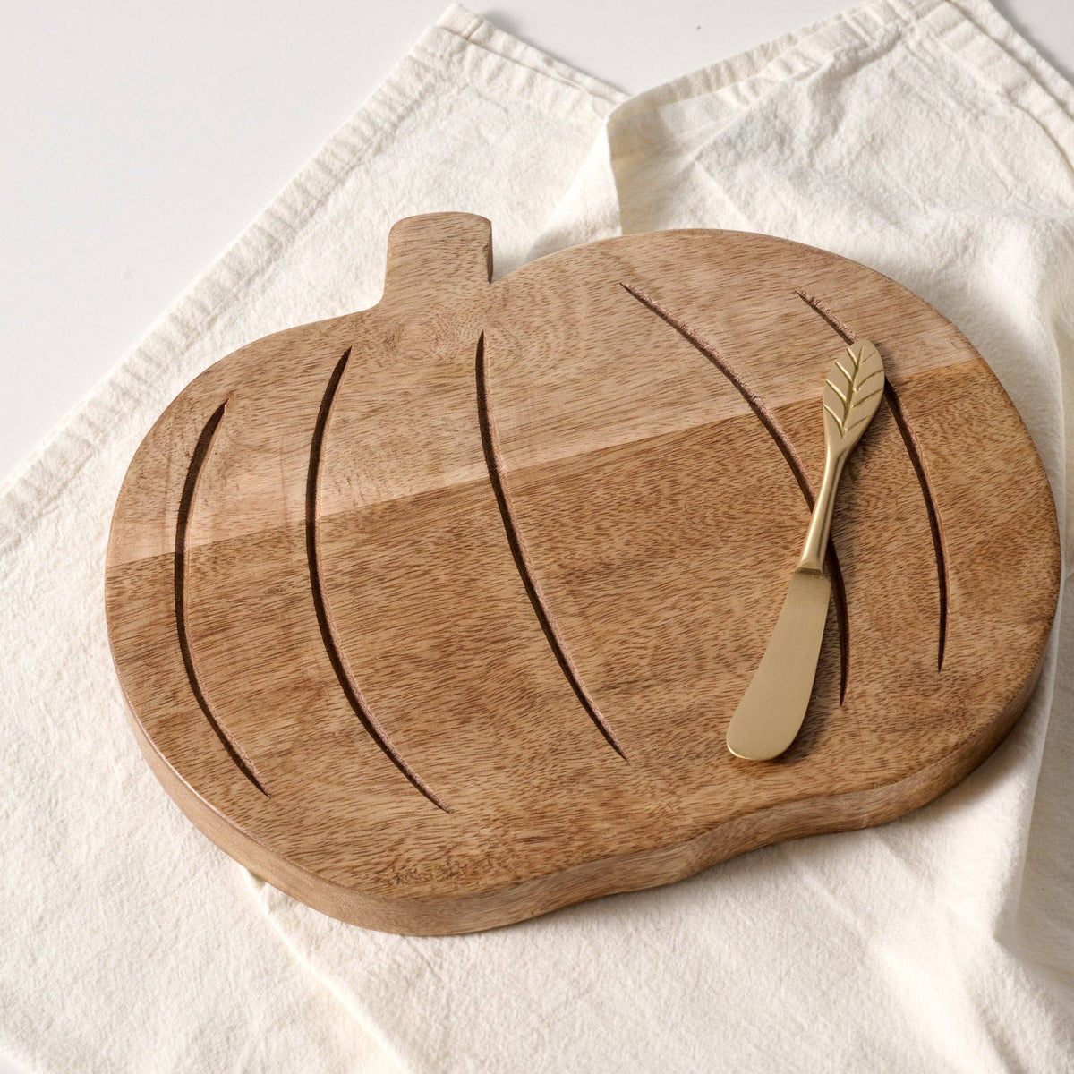 Jaik Pumpkin Mango Wood Serving Board