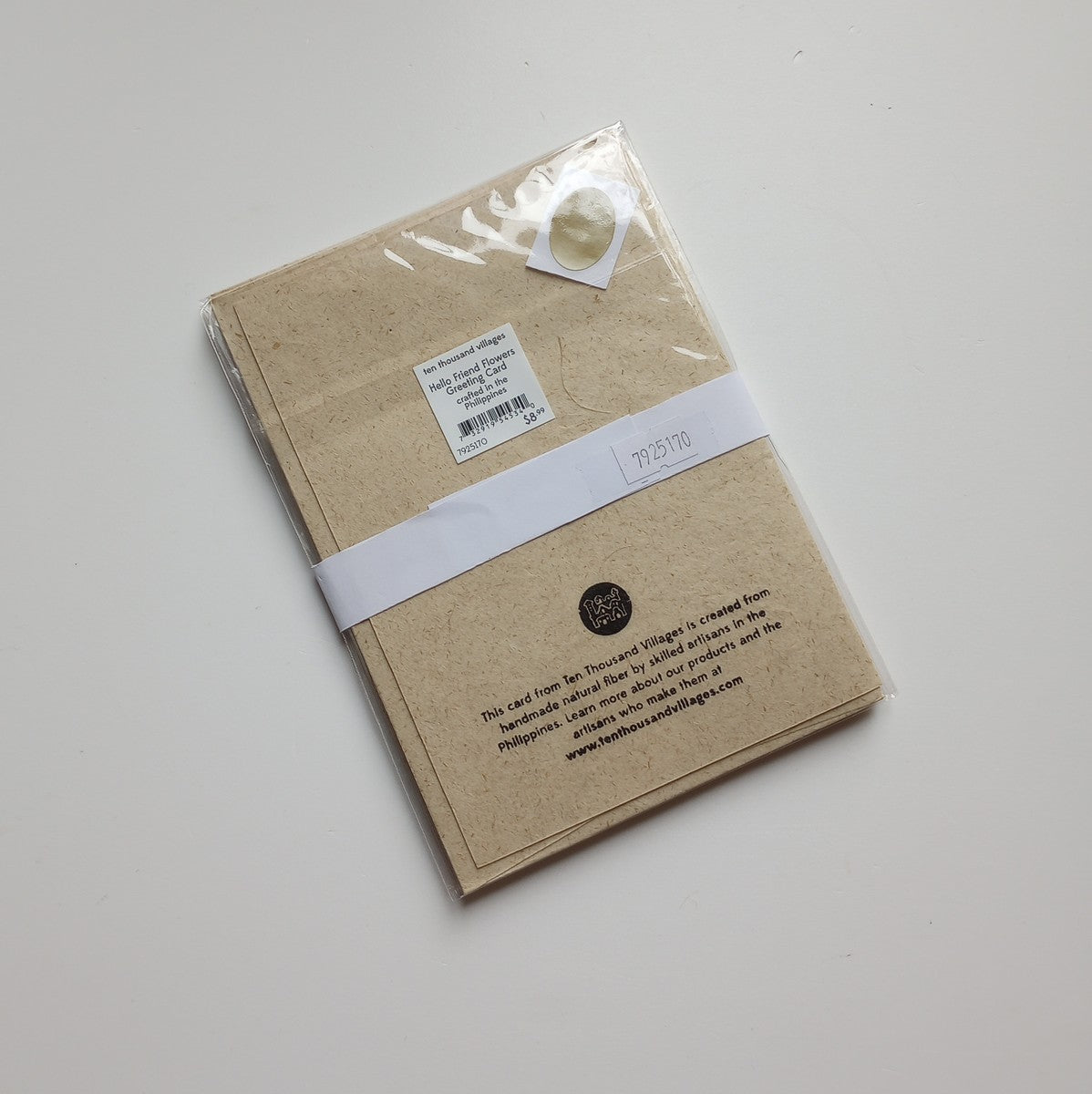 Greeting card, "Hello Friend Flowers"