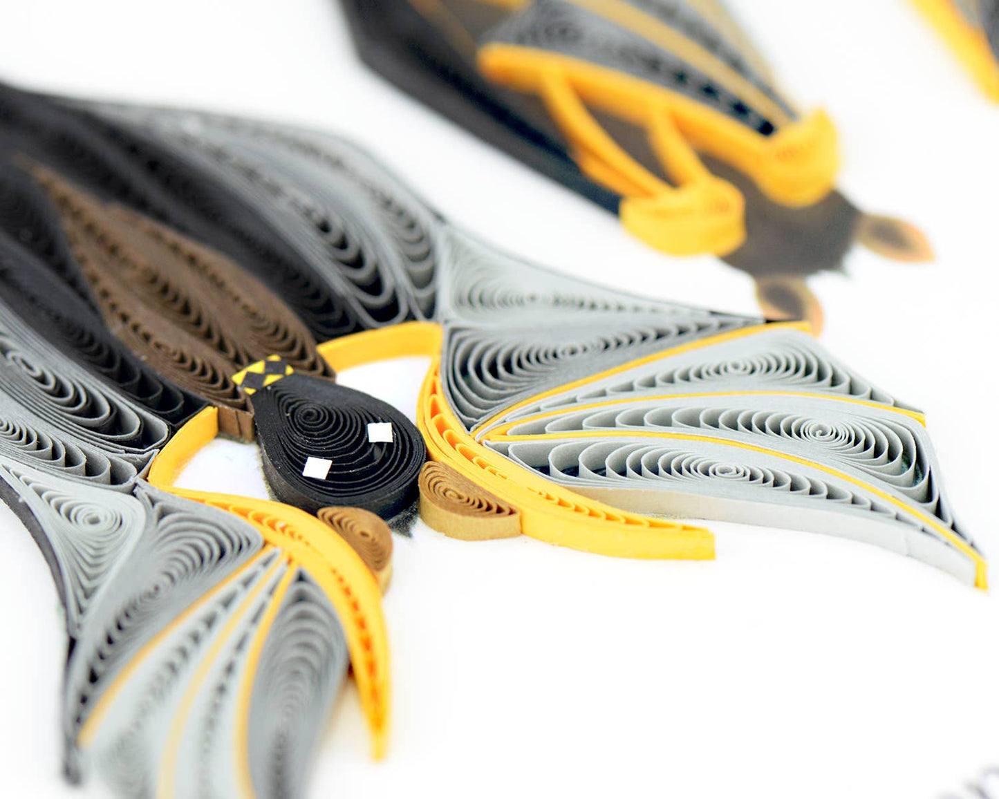 Quilled Greeting Card, "Halloween Bats"