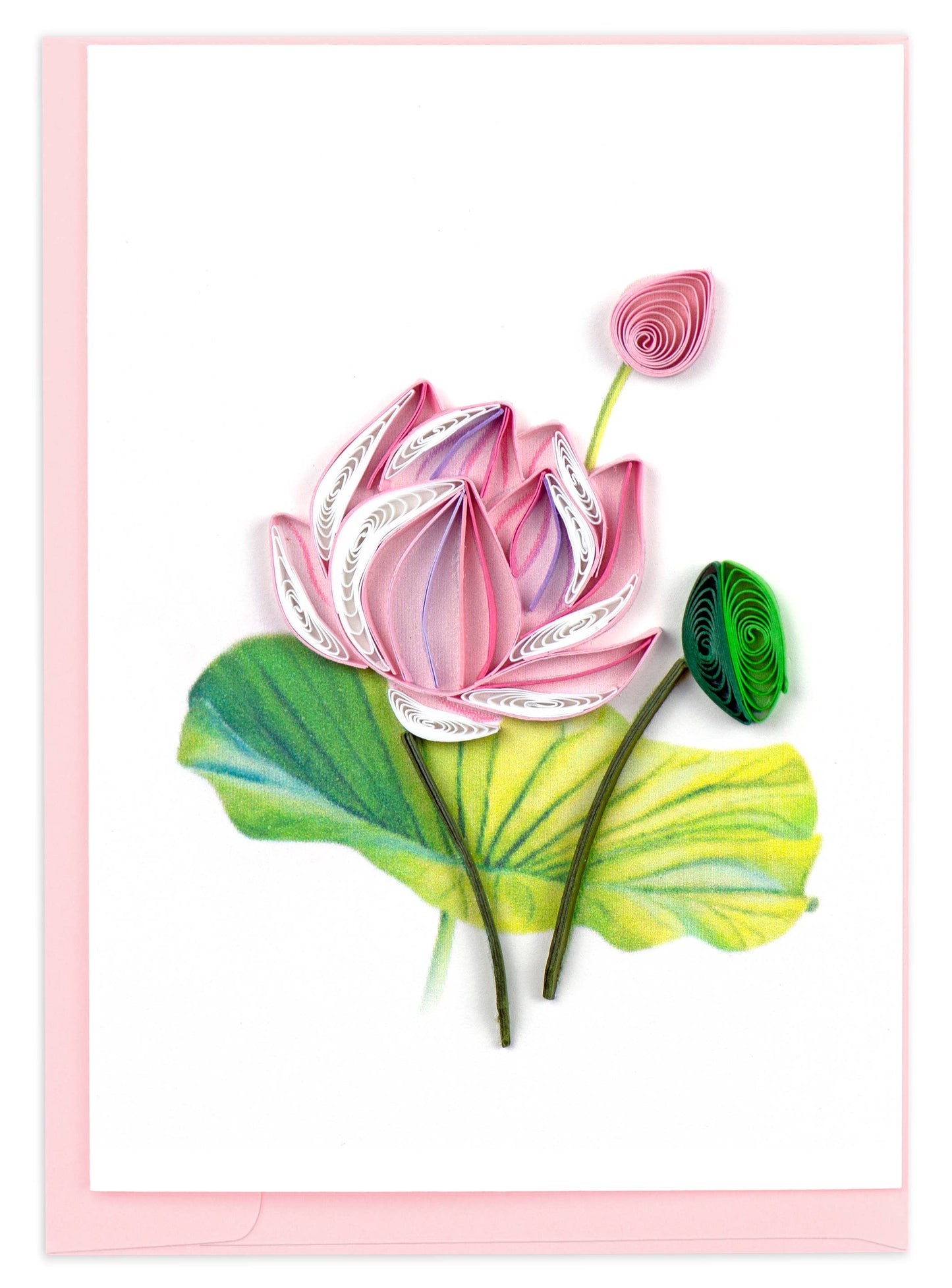 Quilled Gift Enclosure, "Pink Lotus"