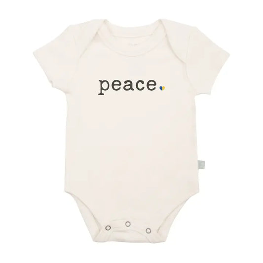 Organic Graphic Bodysuit, "Peace"
