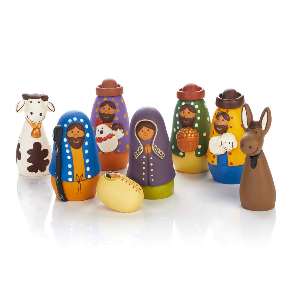 Amigos Terracotta Christmas Nativity Set