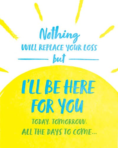 Recycled Paper Cards, "Sunrise Sympathy"