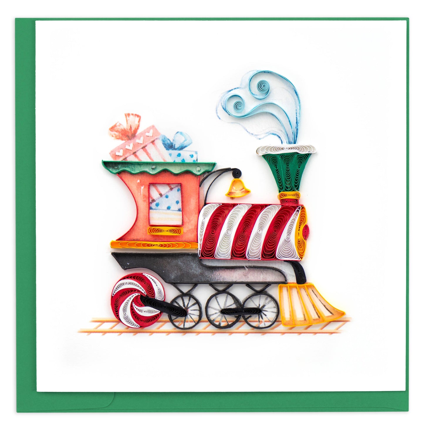 Quilled Greeting Card, "Christmas Train"