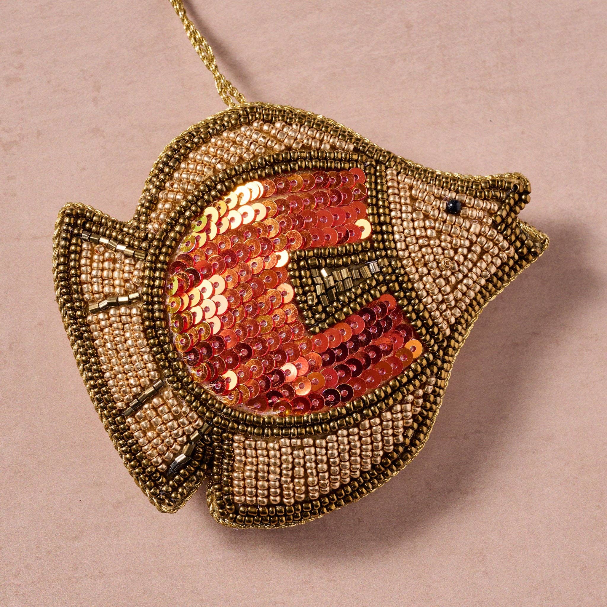 Chamak Beaded Fish Ornament