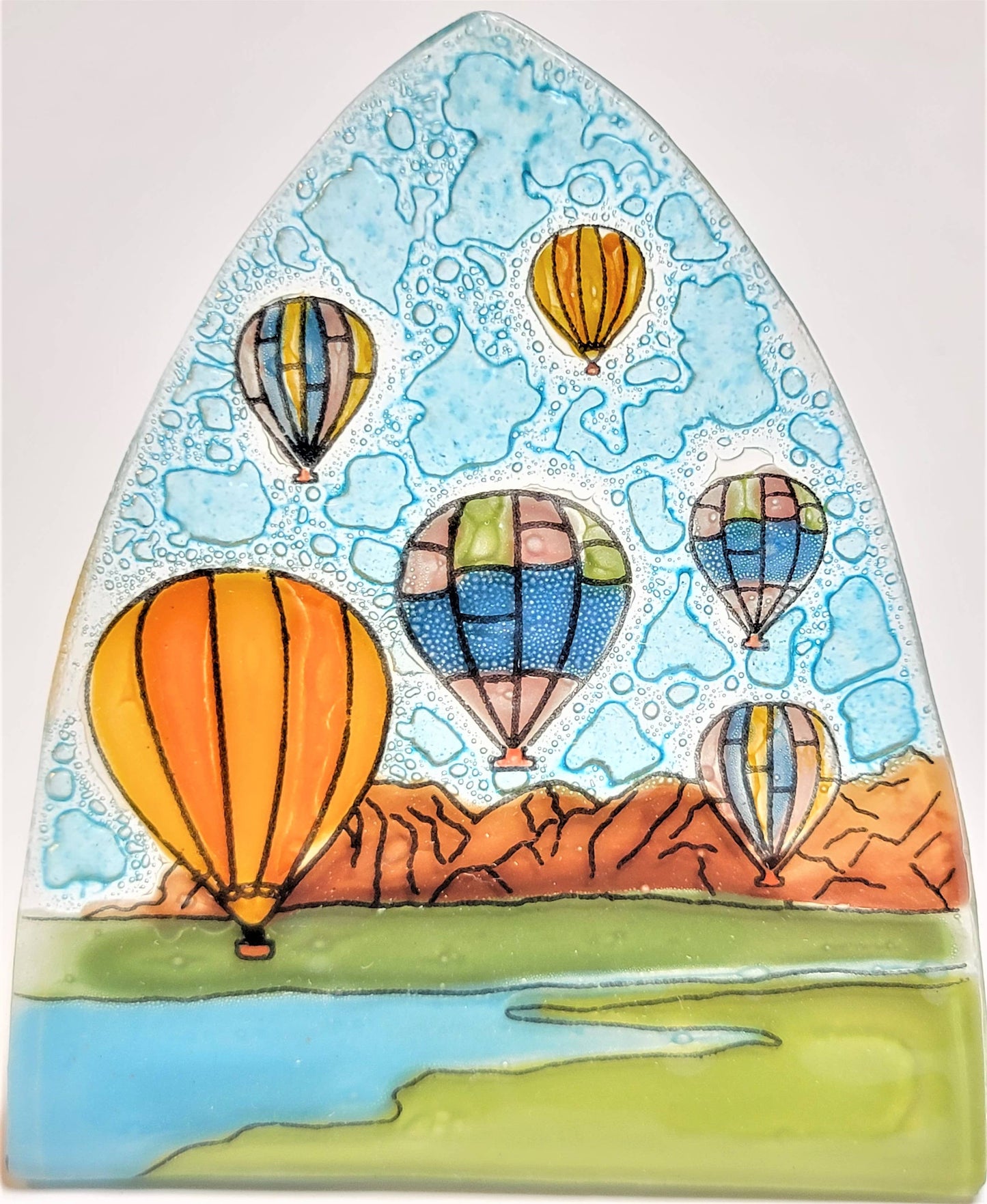 Glass Night Light - Hot Air Balloon