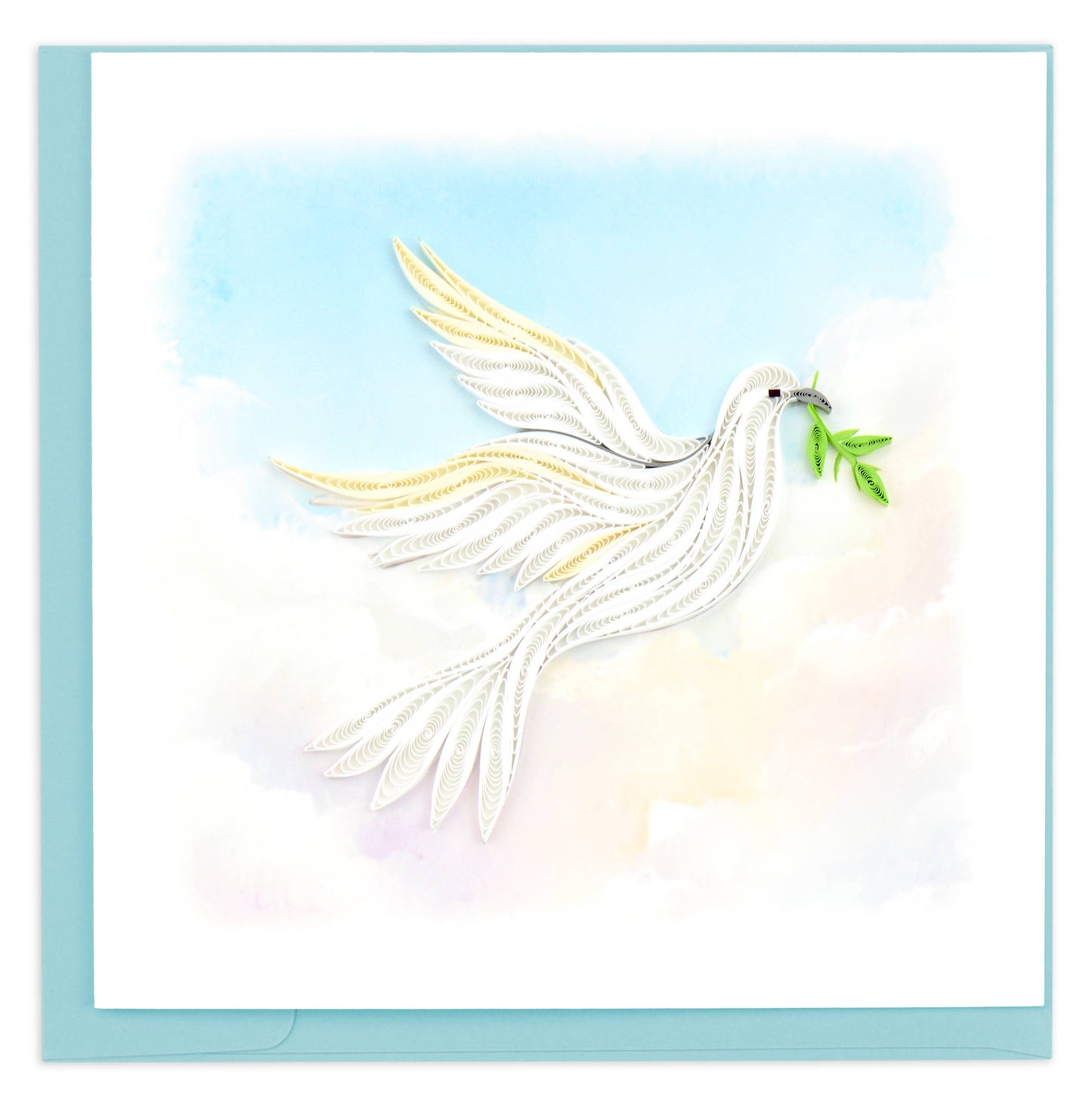 Quilled Greeting Card, "Peace Dove"