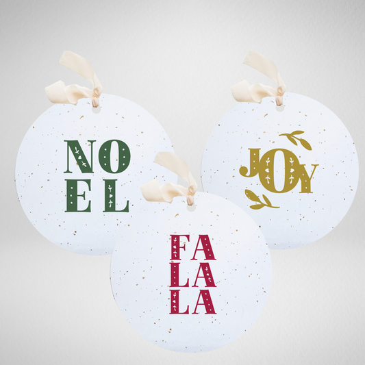 Plantable Seed Gift Tags , Joy Noel FaLaLa