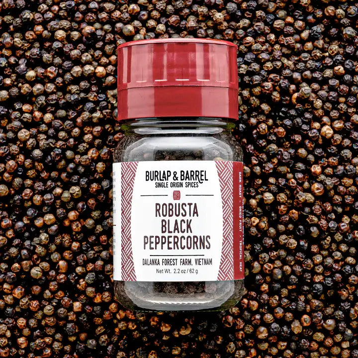 Robusta Black Peppercorns - Single Origin Spice & Seasoning