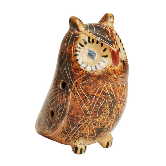 Ocarina owl 4 note cer 3.5H asst