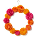 Handmade Paper Marigold Wreath