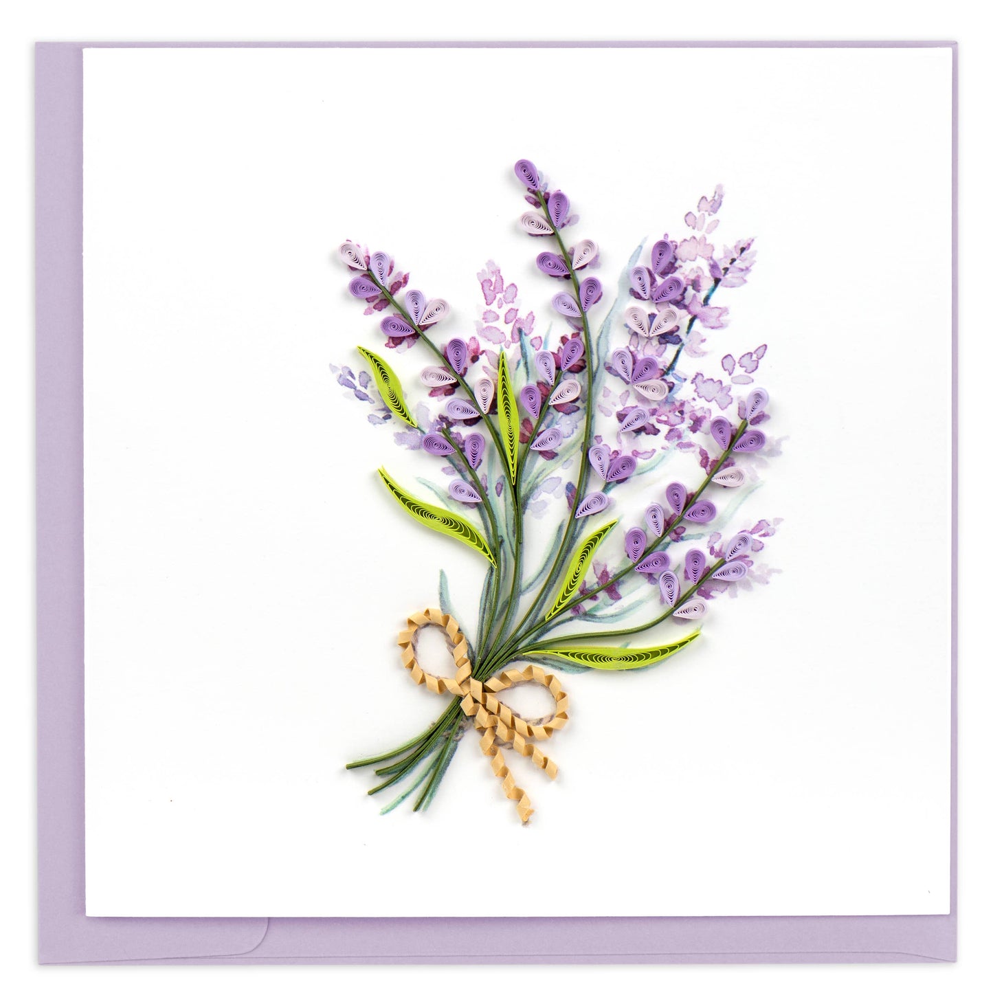 Quilled Greeting Card, "Lavender Bunch"