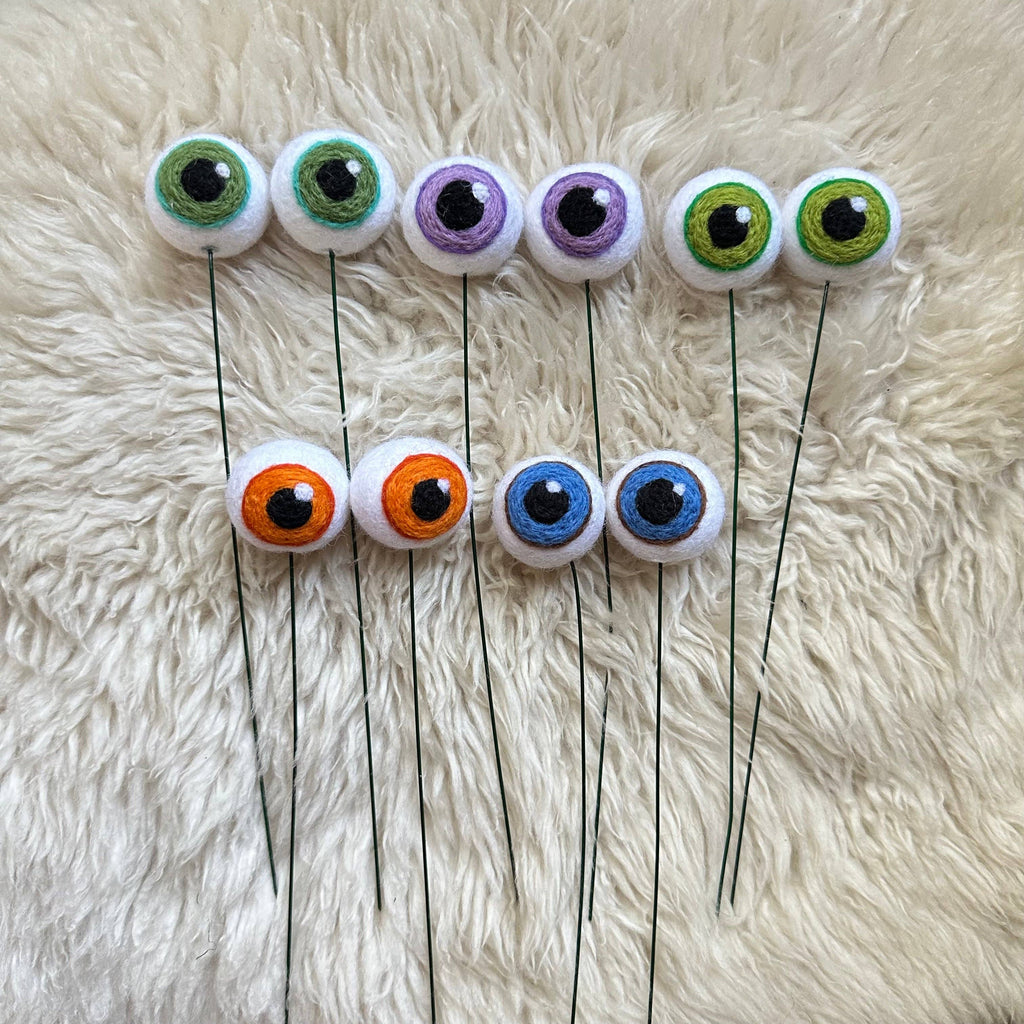 Felted Plant Eyeballs