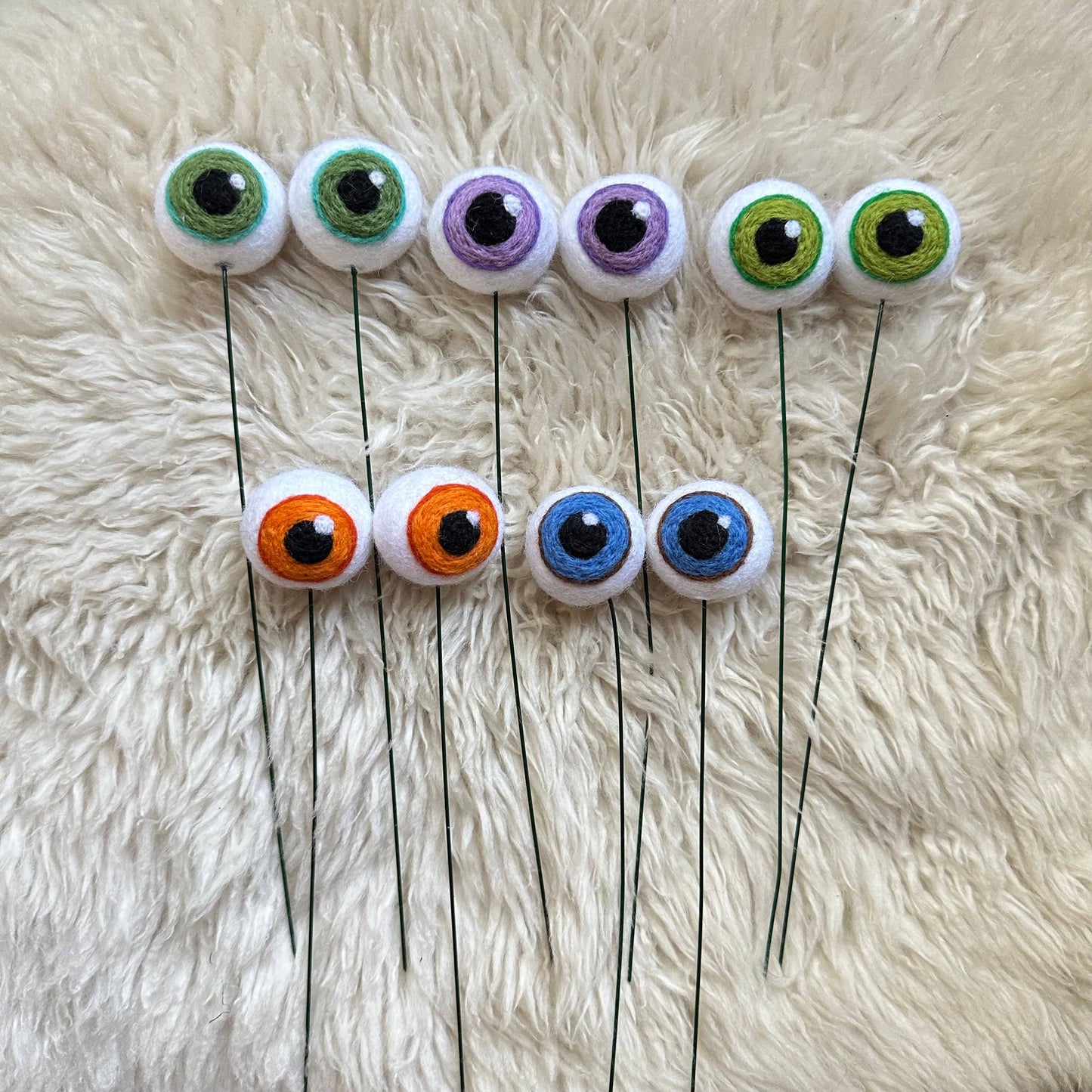 Felted Plant Eyeballs